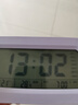 康巴丝（Compas）闹钟学生专用桌面电子时钟儿童学生闹钟 2139 紫色充电款 实拍图