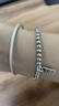周六福（ZLF）新年礼物 S999足银手镯女古法传承磨砂实心镯送女友 手镯54mm 实拍图
