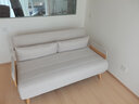 莫柏思奶油风布艺沙发床折叠两用2025新款小户型客厅多功能单人沙发双人 1.5m双人位乳胶款(无茶盘) 实拍图