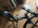 金武端自行车成人山地车公路赛车单车骑行变速超轻越野中学生初中青少年 顶配版-辐条轮-黑白色 26寸21速 实拍图