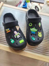 名创优品（MINISO）洞洞鞋男夏季外穿沙滩凉鞋防滑厚底踩屎感包头凉拖鞋黑色44-45 实拍图