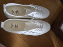 ShanBu春夏新款低帮系带帆布鞋韩版百搭休闲鞋男士潮流布面板鞋 白色 40 码 实拍图