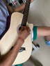 维卡斯（WEIKASI）民谣吉他初学者木吉他单板新手入门练习琴guitar吉它学生男女乐器 41英寸原木色+礼包【进阶推荐】 实拍图