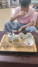 瓷牌茗茶具 汝瓷茶具泡茶器全套家用功夫茶具办公室送人茶道瓷器整套 《御煌提梁壶》六杯10件套+茶盘 实拍图