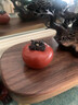 冬雾原矿紫砂柿子茶宠摆件精品可养仿真水果茶具小茶玩装饰工艺品 好柿成双 （礼盒款）一对 实拍图