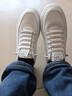 樵柯男鞋秋冬季新款透气小白鞋子男潮流百搭一脚蹬男士运动休闲板鞋男 RF-MB799白色 41 实拍图