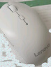联想（Lenovo） 无线蓝牙双模充电鼠标 蓝牙5.0/3.0 便携办公鼠标人体工学设计 Howard樱花白充电版 实拍图