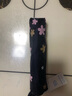 天堂 防紫外线阳伞三折 遮阳伞黑胶防晒伞蜜桃图案晴雨伞 藏青 实拍图
