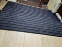 京东京造条纹拉绒入户垫 家用可裁剪除尘防滑吸水地垫进户门 灰色60*90cm 实拍图