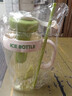 【京东物流】水杯冰霸吸管杯高颜值学生茶水分离大容量杯子 肚肚杯1个-浅绿色 实拍图