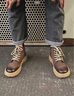 皓顿（HAUT TON）【吴尊同款】马丁靴男英伦风头层牛皮商务休闲皮鞋高帮复古工装靴 580褐色-单鞋 41 适合运动鞋42码 实拍图
