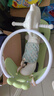幼贝臣儿童木马摇摇马玩具婴儿大号摇马宝宝健身户外两用木马多功能摇马 新可爱马豆蔻绿+靠背+推杆+护栏 实拍图