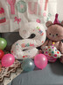 仕彩 生日背景画布套装拍照道具女童生日派对装饰周岁仪式感场景布置A 实拍图