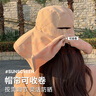 目丸防晒帽女夏季大檐遮脸披肩防紫外线太阳登山帽出游海边骑车遮阳帽 香槟米【大檐护颈】 均码 实拍图