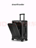 梦旅者（Dream traveller）商务拉杆箱万向轮前开口行李箱男密码箱女旅行箱 24英寸哑光黑色 实拍图