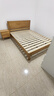 洛亚妮【24H云仓闪发】实木床100％纯实木1.5米单人床原木风主卧双人床 原木床+10cm床垫+床头柜1 1.5米*2米 实拍图