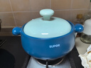 苏泊尔（SUPOR）砂锅耐高温不易开裂家用煲仔饭砂锅中药煎药煲汤沙锅炖锅陶瓷锅 浅汤煲【适用1~3人】 2.5L 实拍图