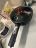 牧利派电炒锅炒菜电煮锅电火锅多功能家用电热锅多用途锅不粘锅一锅多用蒸煮煎炒一体锅小家电料理锅插电 雅黑色-电炒锅不粘锅 带木铲【配加长电线】 特厚款3.5升 智能款-无蒸笼 1-3人 实拍图