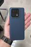 米邦 小米13液态硅胶手机壳13pro软壳皮质纹理旅行款素皮全包防摔保护套 小米13pro 黑 (藏蓝色) 实拍图