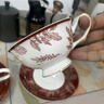 SUCCOHOMEWARE小清新花卉咖啡杯碟套装 ins风复古马克杯陶瓷杯子新婚送闺蜜礼物 百合风铃对杯礼盒 实拍图