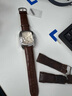 万晨手表带男真皮适用西铁城天梭浪琴美度天王卡西欧DW棕色22mm银针扣 实拍图