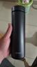 虎牌（TIGER）不锈钢轻量便携男女保温水杯MMZ-A50C-KG石墨黑500ml 实拍图