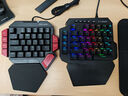MageGee 战斧2 左手机械键盘 电竞游戏专用台式笔记本电脑键盘 RGB背光宏按键机械键盘 黑红混搭 青轴 实拍图