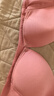 婧麒（JOYNCLEON）哺乳文胸孕妇内衣怀孕期哺乳薄款喂奶文胸产后前开扣无钢圈托聚拢 豆沙色3128【薄款透气聚拢】 95B 实拍图