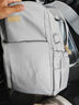 泰克森笔记本双肩电脑背包16英寸适用苹果华为14拯救者17高颜值男士女生 绅士灰-360°绒毛气囊仓＋拉杆带 14/15/15.6/16英寸 实拍图