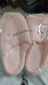 小熊兔子卡通棉拖鞋家用室内厚底保暖防滑毛毛拖鞋踩屎感棉拖鞋女 粉色 40-41 【平时适合39-40】 实拍图