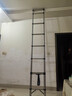 匠之诚不锈钢伸缩梯子多功能家用人字梯便携折叠梯竹节梯升降步梯工程梯 不锈钢直梯3.5米【靠墙使用】 实拍图
