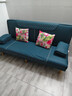 品上凯迪斯 现代简约多功能沙发床两用可折叠沙发床客厅沙发小户型懒人沙发 【新款猫抓皮】藏蓝 【炫彩海绵款】升级1.8米长1.2米宽2扶手2腰枕 实拍图