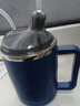 长者优品 护理杯 卧床老人喂食器流食杯孕妇产妇喝水防呛防漏保温吸管杯蓝 实拍图