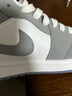 耐克NIKE篮球鞋男女同款小迪奥AJ1 JORDAN 1运动鞋DC0774-105白灰37.5 实拍图