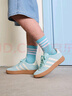 adidas「T头鞋」BARREDA板鞋德训鞋男女阿迪达斯轻运动   薄荷绿/汉玉白/树脂黄   44.5 实拍图