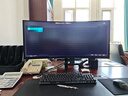华为MateView GT 34英寸曲面显示器 WQHD 190Hz带鱼屏 快速液晶1ms 低蓝光无频闪 升降俯仰调节 实拍图