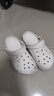 卡骆驰crocs洞洞鞋贝雅男鞋女鞋轻便耐磨一脚蹬拖鞋休闲鞋|10126 白-100 36 /37(220mm) 实拍图
