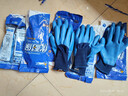 星宇 浸胶劳保手套 优耐保半挂乳胶压纹防滑耐用 工业工地工作木工钢筋工建筑防护手套 6付 蓝色 A698【升级款更防水】 实拍图