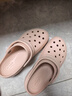 CROCS卡骆驰厚底云朵洞洞鞋时尚百搭户外沙滩鞋女鞋|206750  石英粉-6UR（含智必星） 38 (240mm) 实拍图