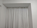 OCG幻影纱测量安装窗帘纱帘透光不透人客厅飘窗阳台白色窗纱 白色加厚版挂钩 宽1.5X2.7高可改短 米 实拍图