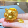 中国珠宝黄金金豆豆AU9999足金实心金豆子投资小金豆1g老婆送女友生日礼物 金元宝 1g 【国检证书】 实拍图
