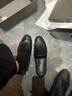 奥康品牌男鞋新品英伦豆豆鞋男真皮软底懒人一脚蹬休闲皮鞋透气 黑色单鞋 43 实拍图