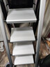 肯泰梯子家用折叠梯子铝合金人字梯室内多功能爬梯加厚加粗银色五步 实拍图