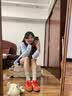CAMILA KSENIA阿甘鞋女士2026年新款夏季时尚百搭厚底德训鞋红色系休闲运动鞋子 红色 37 实拍图