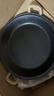 臻三环手工铁锅水煎包煎蛋锅无涂层不易粘锅少油烟双耳平底铸铁煎锅 黑色 36cm 实拍图