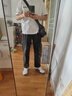 Foss Phil牛仔裤男夏季薄款宽松直筒休闲美式高街潮流垂感长裤S336黑灰M 实拍图