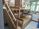 全友家居 实木高低学生储物床青少年原木风上下铺床家具1.2米 实拍图