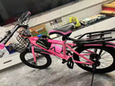 儿童自行车山地车6-7-8-10-12-15岁学生单车变速小孩18寸20寸22寸 标配单速白粉色送礼包 20寸适合身高120-140厘米【约8-12岁】 实拍图