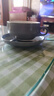 SIMELO施美乐拿铁咖啡杯花式拉花专用陶瓷杯碟套装意式高颜值杯子 慧兰灰300ML(杯碟套装) 实拍图