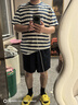 蕉内（Bananain）王一博同款305H纯棉睡衣男女士100%棉情侣家居服短袖短裤套装夏季 【王一博同款】海藻蓝横条纹 L 实拍图
